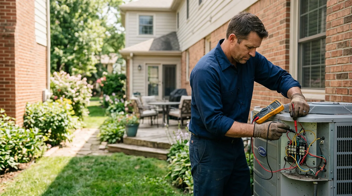 HVAC technician working near Loyal, WI